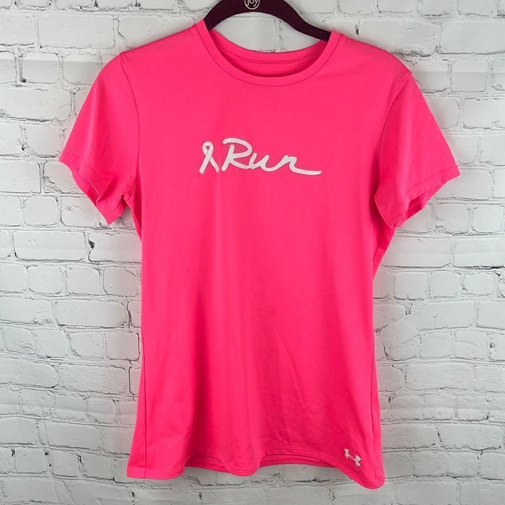 Under Armour Ribbon Tee - I run for ____ .